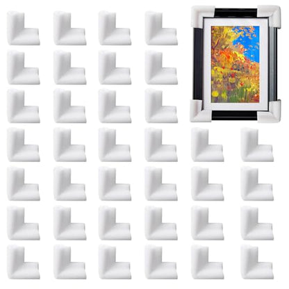 36 Pcs Thickened Foam Corner Protectors for TV,Picture,and Mirror Frames,moving supplies and packing materials for picture boxes,shipping supplies for book corner
