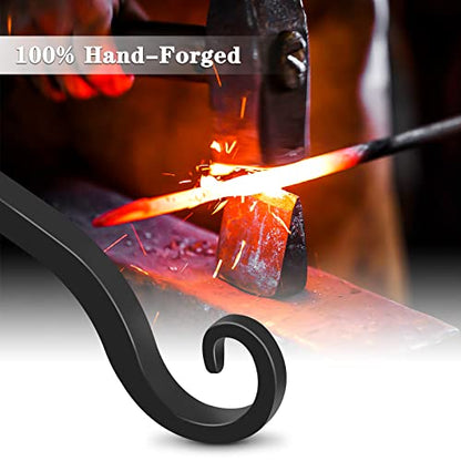 Gtongoko 10" Heavy Duty Outdoor Plant Hanger Wall Bracket, 2 Pack | 48lb Capacity,Rust-Resistant Finish,Easy Installation,Fit Hanging Baskets,Ideal for Bird Feeders & Lanterns