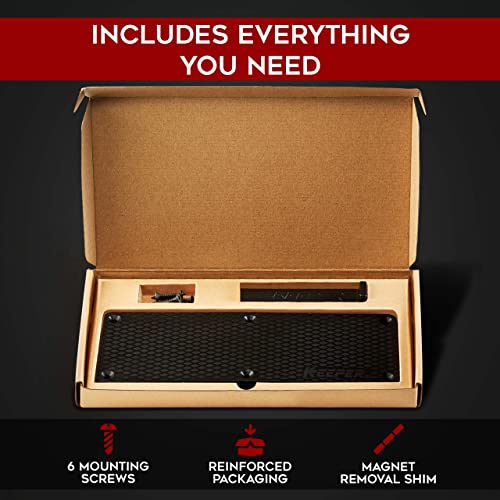 Magnetic Ammunition Holder for Gun Magazines and Clips, Organize Mount in Your Gun Safe, Locker Cabinet, Vault, Ultimate Ammo Storage Accessories for Handgun, Oistol and Rifle Mags, Black