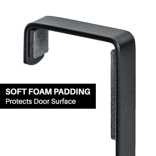 LYNK Professional® Home™ Over the Door Hooks - 9 Hook – Over the Door Coat Rack - Over the Door Hanger - Hanging Towels or Clothes - Bathroom, Bedroom, Laundry Room - Lifetime Ltd. Warranty, Black