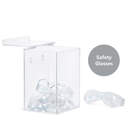 Inevibe Hairnet Dispenser & Glove Holder, Universal Storage for Bulk Items | Acrylic Organizer for Beard Covers, Safety Glasses, Face Masks, Shoe Covers, Earplugs for Medical, Restaurant, Home Use