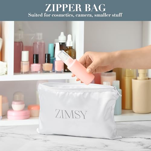 Satin Dust Bags for Handbags & Purses, 6 Pack, 19.6 x 15.7 in | Bag Protectors for Luxury Handbags, Protect Against Dust, Scratches & Scuffs, Bonus Zipper Pouch