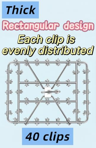 2 Pack Stainless Steel Sock Drying Racks with 80 Clips | 360° Rotatable Hanging Laundry Organizer for Hats, Bras, Baby Clothes, Underwear, Herbs, Towels, Gloves and Other Accessories