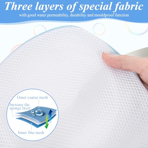 6 Pcs Bra Wash Bags for Laundry, Large Bra Laundry Bags, Underwear Brassiere Bag Set for Washing Machine With Zipper Women Delicates BraWasher Protector for Laundry(A to C Cups)