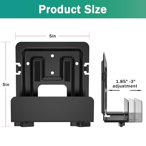 1 pcs Cable Box Mount, Adjustable Wall Mount for Small and Wide Devices | Modem Mount, Wall Mount Bracket Compatible for Cable Boxes, Modems, DVD Players,PS3, PS4, Xbox One S