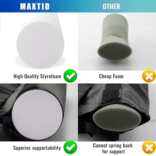 MAXTID Large Door Draft Stopper for Bottom of Doors 36” Under Door Sweep | Noise Blocker Black Gap Filler Stoppers Adjustable Doors Seal Sweep Guard, Window Breeze Stoppers, Home Essentials Gadgets