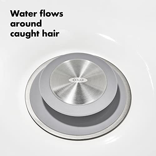 OXO Good Grips Stainless Steel Hair Catch Drain Protector