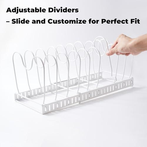 White Plate Stacker for Inside a Cabinet – Expanda... (white | Alloy Steel)