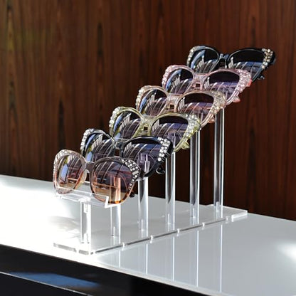 6 Tier Premium Acrylic Eyeglass Holder Stand, Sung... (6 Frame Stand | Acrylic)