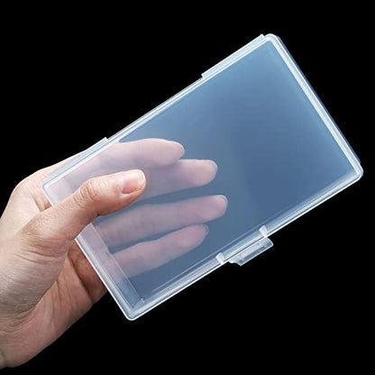 12 Pack Clear Plastic Beads Storage Containers Box with Hinged Lid for Beads and More (5.2 x 3.03 x 1.18 Inch)