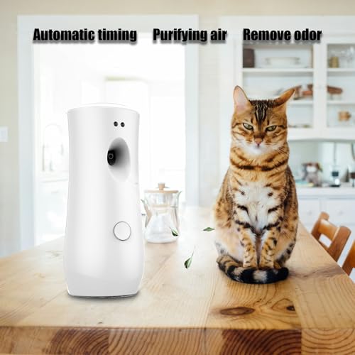 (2-Pack) Automatic Air Freshener Spray Dispenser, Wall Mounted/Free Standing Air Fresheners for Home and Commercial Use, Multiple Time Scent Release Setting for Room/Restroom Sprayer (White ADS08)