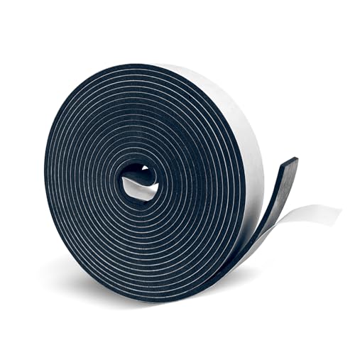 1 inch Wide x 1/4 inch Thick Black Foam Weather St...