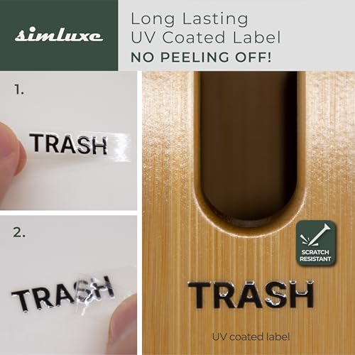 Bamboo Trash Bag Dispenser Organizer Kitchen Garbage Bag Holder Box | Wall Mount To Maximize Space And Keep Trash Bags Organized And Accessible