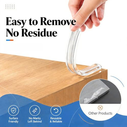 ZOMPAGO Clear Silicone Furniture Pads 30PCS Cabinet Bumpers Protection | Silicone wall protector,sound dampening,anti-slip,fit table,hardwood floors,chair legs,wall scratch