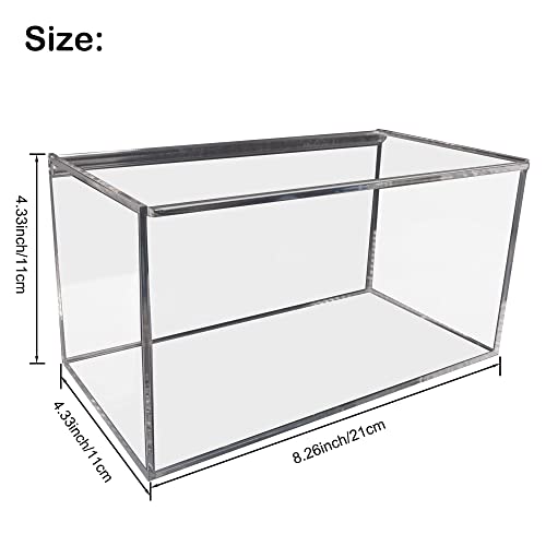 Face Mask Dispenser Acrylic Masks Storage Box Hygiene Station with Cover for Disposable Masks, Tabletop Holder, High Clarity Mask Case for Home Office Car