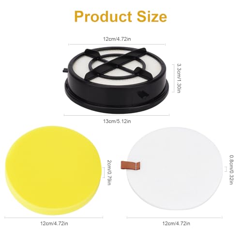 Replacement Filters for Bissell Pet Hair Eraser Vacuum: Compatible with Bissell Pet Hair Eraser Vacuum Filter 27909,24613,2790,2790W,2475 Series, 2 Pack