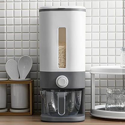 Sooyee 22 Lbs Rice Dispenser with Measuring Cup