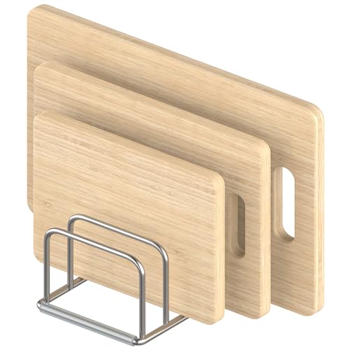 Cutting Board Organizer Stand Holder,304 Stainless... (Silver | Stainless Steel)