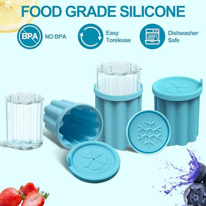 Ice Cube Tray for Owala FreeSip, 3PCS Silicone Ice Cube Molds, Easy Fill and Release Ice Maker for Chilling Cocktails Whiskey Drinks Juice Coffee, for Owala Water Bottle 24/32/40oz Accessories
