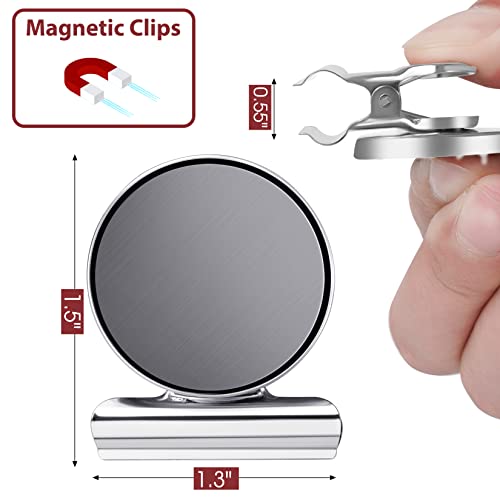 24 Pack Magnetic Clips Fridge Magnets Heavy Duty Magnet Clips for Whiteboard & Refrigerator Wide Scratch Safe Best for House Office School Use