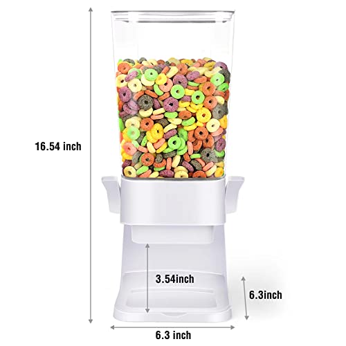 Cereal Dispenser Countertop 2 Pack 5.5 Qt Large Cereal Storage Container