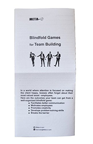 50 Pcs Wholesale Eye Mask with Instruction of Blindfold Games- Group Activity Organizer's Best Choice