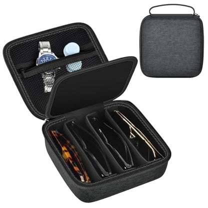 Travel Sunglass Organizer Case for Quay Polarized Sunglasses Men Women, Trendy Glasses Storage Box (Bag Only)