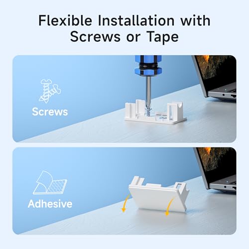 [UL Listed] Cable Matters 10-Pack 1-Port Keystone Surface Mount Box, White | Keystone Jack Surface Mount Box