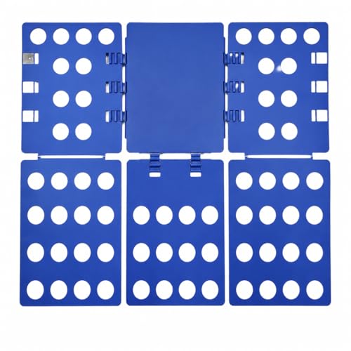 Shirt Folding Board, Shirt Folder - Folds Hoodies, Jeans & Shirts, Blue | Quick garment folding, heavy duty for thick clothes, for adults & kids, compact foldable design, no assembly required