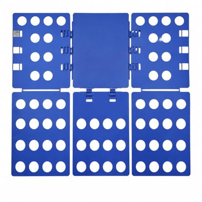 Shirt Folding Board, Shirt Folder - Folds Hoodies, Jeans & Shirts, Blue | Quick garment folding, heavy duty for thick clothes, for adults & kids, compact foldable design, no assembly required