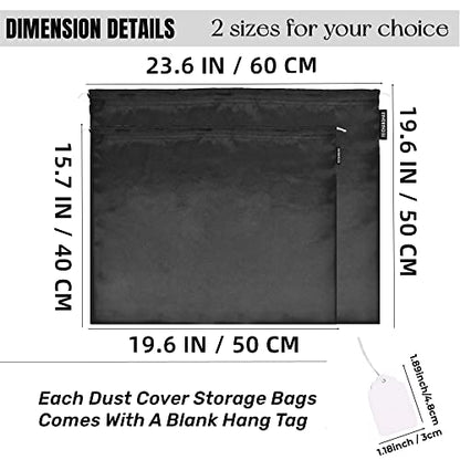 7 Pack Dust Bags for Handbags Storage Silk Cloth Bag With Drawstring Large Storage Pouch for Handbag Purse Shoes Boots
