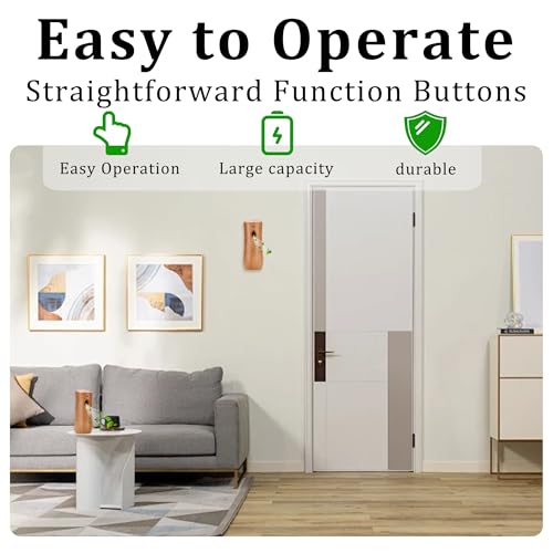 Automatic Air Freshener Spray Dispenser (6-Pack) Wood | Free Standing or Wall Mounted Adjustable Aromatherapy Machines for Home Indoor Bathrooms Offices Hotels and Commercial Places