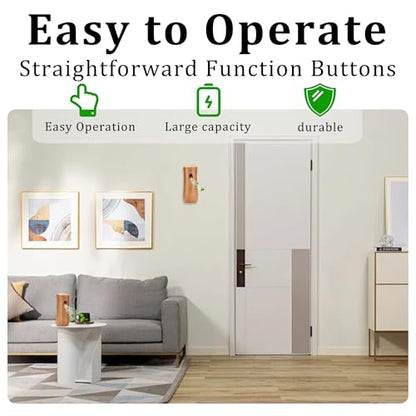 Automatic Air Freshener Spray Dispenser (6-Pack) Wood | Free Standing or Wall Mounted Adjustable Aromatherapy Machines for Home Indoor Bathrooms Offices Hotels and Commercial Places