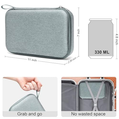 Bukere Travel Sunglasses Organizer Case Adjustable Slot For Multiple Eyeglasses Hard-shell Portable Storage Box for Men Women