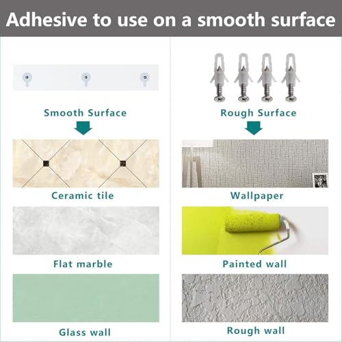 Acrylic Shower Shelves 2 Pack – No Drill Adhesive Acrylic Bathroom Shelves, Heavy Duty Shower Caddy Holds 20 lbs, Clear Wall Mounted Shower Organizer for Inside Shower