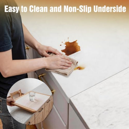 Silicone Mat for Kitchen Counter with Edge Protect... (Translucent | Silicone)