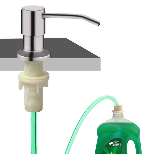 Soap Dispenser for Kitchen Sink, Built in Sink Soa... (Brushed Nickel | Stainless Steel)