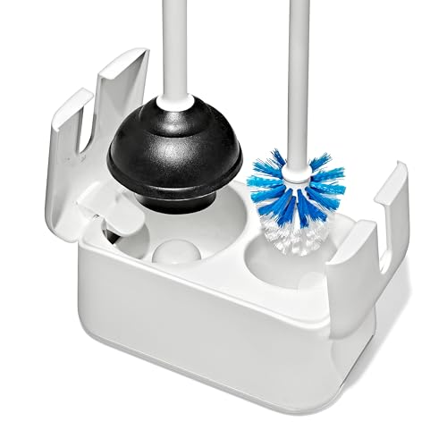 OXO Good Grips Toilet Brush & Plunger Set - White