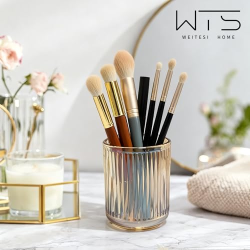 Glass Bathroom Tumbler Cup Toothbrush Holder Unbreakable Organizer Tumbler Cups for Bathroom Vanity,10oz
