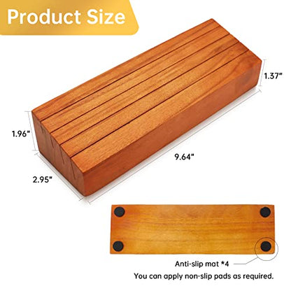 Card Holders for Playing Cards Deck Holder Stand Wooden Card Holder for Kids Canasta Holder for Adults Seniors Crowns Uno Poker Games Set of 2(Orange)