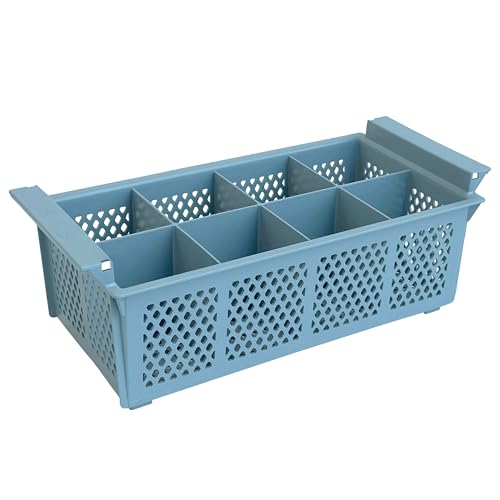 Flatware Rack – 8-slot Plastic Cutlery Basket – La... (Standard | Plastic)