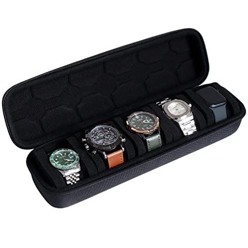 Watch Travel Case for Men and Women Portable Single Watch Storage box and Organizer for Wristwatches and Smart Watches
