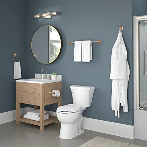 Delta Double Towel Hook for Bathroom or Kitchen| Champagne Bronze | Cassidy Accessories