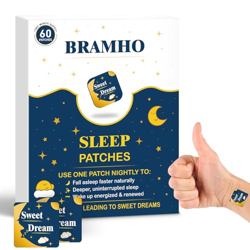 Sleep Patches for Adults with Melatonin, Magnesium and Sour Cherry Extract - Plant-Based Sleep Aid - Easy to use Suitable for Both Men and Women-1 Box 60 Count-SP-02