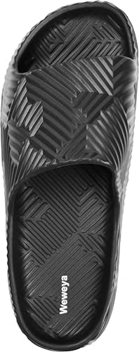 Weweya Slides for Women Men Shower Shoes House Slippers Beach Sandals | Bathroom, Non Slip, Lightweight