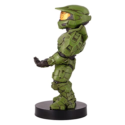 Exquisite Gaming: Halo: Master Chief - Mobile Phone & Gaming Controller Holder, Device Stand, Cable Guys, Xbox Licensed Figure, Green