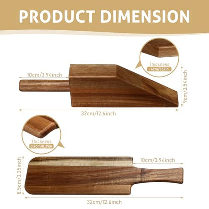 Leinuosen Mattress Lifter & Bed Maker Tool for Changing Sheets, Mattress Wedge Elevator, Bed Sheet Tucking Paddle Effortless Lifting Tuck Sheets Alleviating Back Pain (Acacia Wood,Wood 1)