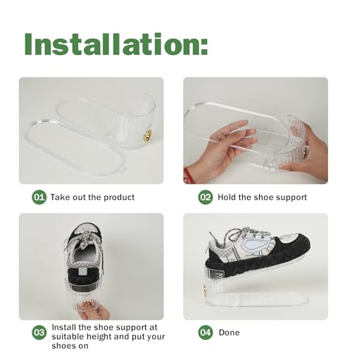Adjustable Shoe Slot Organizer for Closet Space Saver(10-Pack)