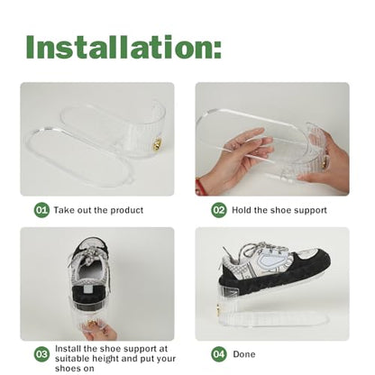 Adjustable Shoe Slot Organizer for Closet Space Saver(10-Pack)