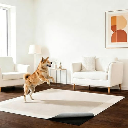 5ft x 7ft Non-Slip Rug Pads,Waterproof Extra Large Area Rugs Non Skid Rug Pad for All Floors and Finishes Durable Hardwood Floor Protective Felt Keeps Rugs in Place, Safe and Secure